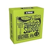 Ernie Ball Regular Slinky Nickel Wound Electric Guitar Strings Amazon Exclusive 4-Pack - 10-46 Gauge