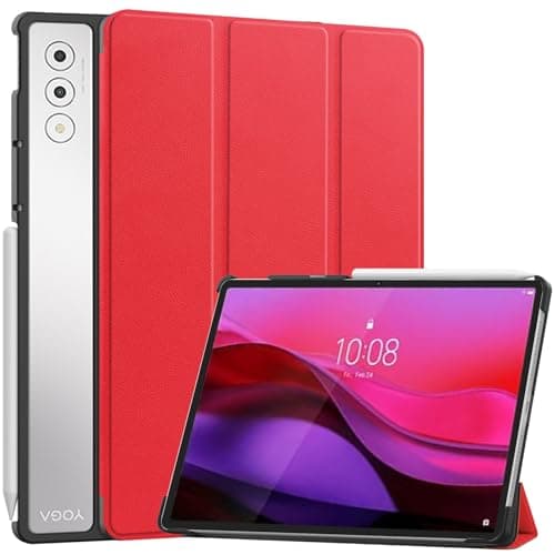 Tablet PC Bags Cases Sleeves Compatible With Lenovo Yoga Tab Plus 12.7 inch/Yoga Pad Pro 12.7" Case Tri-Fold Smart Tablet Case, Lightweight Protective Case Hard PC Back Shell Slim Case Multi-Viewing A