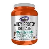 NOW Foods Sports Nutrition, Whey Protein Isolate, 25 g With BCAAs, Creamy Chocolate Powder, 1.8-Pound