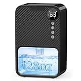 Dehumidifier,128oz Visible Water Tank 1000 sq.ft Dehumidifier for Home – Quiet Portable Unit with 24-Hour Timer, Auto Shut-off, Sleep Mode & 7-Color Night Light for Bathroom, Bedroom, Basement, RV