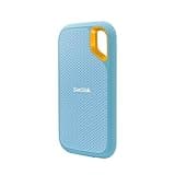 SANDISK 2TB Extreme Portable SSD (Old Model) - Up to 1050MB/s, USB-C, USB 3.2 Gen 2, IP65 Water and dust Resistance, Updated Firmware, Sky Blue - External Solid State Drive - SDSSDE61-2T00-G25B