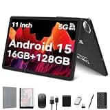 KADYBE Android 15 Tablet 11 inch, 2025 Latest Tablets with 16GB RAM 128GB ROM 1TB Expand, Tablet with Keyboard, 8000mAh Battery, Octa-Core MTK 8786 Tableta with 21 MP Camera, 11" Incell Screen