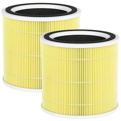 2 Packs PX500 Pet Care Replacement Filters Compatible with Purivortex PX500 Air Purifier, 3-in-1 Premium Replacement Filter for Home Large Room, Yellow
