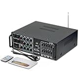 HiFi Digital Stereo Amplifier, 150W + 150W Power, 2.0 Channel Audio Amplifier with Remote Control and 5-Band EQ for Studio and Home Theater