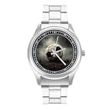 NTVOWPZO Three-Hand Analog Stainless Steel Watches for Men Easy Reader