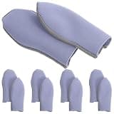 Abaodam 10pcs Metallic Fiber Finger Sleeves for Gaming Small and Lightweight Ultra-Thin Finger Covers Comfortable Gloves for Mobile Gaming Protection