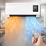 Epicooler Portable AC, Quiet Wall Mounted Air Conditioner 2-In-1 Heater and Cooling Combo, Portable Air Conditioners with Remote for Bedroom, Living Room, Office, Dorm