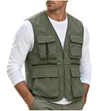 Jianekolaa Men's Casual Lightweight Sleeveless Outdoor Fishing Work Vest