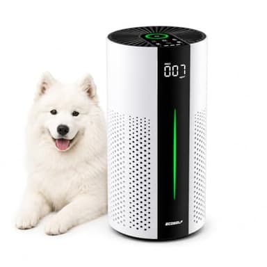 ECOSELF Air Purifiers for Bedroom, Air Purifiers for Bedroom 360° Air Intake with Smart Auto Mode, HEPA Air Purifier, Air Cleaner for Smoke