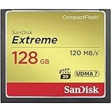 SANDISK 128GB Extreme CompactFlash Memory Card UDMA 7 Speed Up To 120MB/s - SDCFXSB-128G-G46