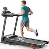 2.75HP Folding Treadmill with 300lb Capacity, 3 Adjustable Incline, 64+6+1 Program, Smart APP Connection, Bluetooth HiFi Stereo Speakers, 7.5MPH Portable Treadmill for Home Jogging Walking