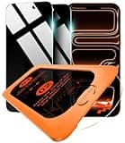 OMOTON Privacy Screen Protector for iPhone 17 Pro Max [Auto-Align Installation], Tempered Glass with 9H+ Hardness & 12FT Military Grade Shatterproof, 100% Anti-Spy, Full Coverage Protection, 2 Pack