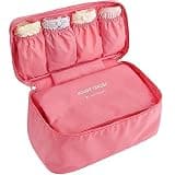 VINSU Multi-Functional Women Toiletry Inner Wear Storage Bag | Bra Underwear Pouch | Travel Organizer Bag for Women & Girls (Multi Color)