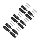 Vistreck 10 Pairs IP67 Solar Panel Connectors Male Female DC1000V 30A for Photovoltaic Systems