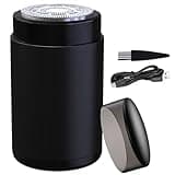 Mini Electric Shaver for Men, Portable Travel Razor, Wet & Dry Shaving, USB Rechargeable, 60 Minutes Shaving from 1 Hour Fast Charge, Waterproof, with Charging Cable, Cleaning Brush