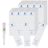 SenseYo 100 Pcs Disposable Digital Thermometer Probe Covers Sleeve Clear Temperature Sheath Sleeves Cover for Oral, Armpit, Rectal Thermometer