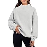 Zzalalana Women's Mock Neck Sweatshirt Long Sleeve Oversized Pullover Tops