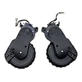 Silent Driving Wheel, Anti-Deviation Smooth Obstacle Crossing Compatible with Roborock Q7 M5+, Q7 L5+, Q7 TF+, Q7B, Q7T+, Q7 BF+ Robot Vacuum Cleaner(Black Wheel Set)