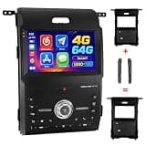 【4+64G】 for Ford F150 2013 2014 Hikity Android 15 Car Stereo Wireless CarPlay Android Auto, 9” Incell Touchscreen Car Radio Bluetooth5.0 GPS 32 Band EQ 5G WiFi SWC FM RDS + AHD Backup Camera
