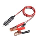 Clamp to Male Extension Cable, Car Battery to Car Power Adapter Plug Socket Cord for W / 15A F Battery Cord