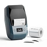 NIIMBOT M2 Label Maker with Tape 2Inch Thermal Transfer Support Color Ribbon Printing Bluetooth Sticker Printer for Office Small Business School Home Cable Storage, Compatible with Phones & PC, Blue