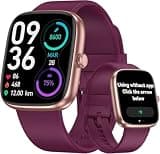 LIVIKEY Smart Watch Senior Friendly Large Font No App/Phone Required Fitness Tracker, Waterproof Pedometer Watch with Step Counter Calories/Sleep Tracker for Walking Running for Men Women
