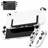 EIELST Dockable Case for Nintendo Switch 2 2025 (Only), [10 FT Military Grade Drop Protection] Cute Protective Cover Case for NS 2 - White