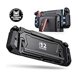 Dockable Case for Nintendo Switch 2,[Exclusive Pop-up Joy-Con Quick Release][Military-Grade Protection][Stand Compatible] Switch 2 Protective Case with Ergonomic Grip, Hard Shell for Switch 2 Console