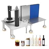 Acivirdde Manual Bottle Labeling Machine for Round and Square Containers, Adjustable Height up to 8.66 Inches, Label Width Up to 20cm