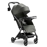 Mompush Lithe V2 Lightweight Travel Stroller, Compact Foldable Baby Stroller with Travel Bag, One-Hand Fold Stroller, Snack Tray, Mechanical Recline Seat, Airplane-Ready, UPF 50+ Canopy & Rain Cover