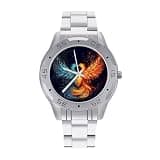 NTVOWPZO Three-Hand Analog Stainless Steel Watches for Men Easy Reader