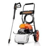 LawnMaster LT2100B Electric Pressure Washer 2300 PSI MAX 13 Amp 1.2 GPM CSA Certified with 5 Nozzles Powerful Storage Organization