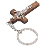 Tgoon Cross Keychains , Exquisite Wood Alloy Christian Keychain Bible Verses for Easter