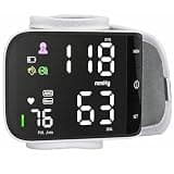 Aiyihealth Automatic Wrist Blood Pressure Monitor, Portable Home BP Cuff with Irregular Heart Reat Monitoring, 2×120 Readings Memories, Large Display with LED Backlight, Carrying Case Included
