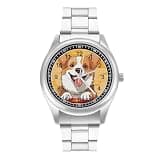 NTVOWPZO Three-Hand Analog Stainless Steel Watches for Men Easy Reader