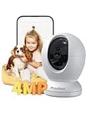 4MP Indoor Security Camera,360°Pet Camera Indoor,Baby Monitor with Phone App,Support 5G/2.4Ghz WiFi,Dog Cameras with Speaker, AI Motion Detection,2-Way Audio for Home/Baby/Cat Camera,No Subscription