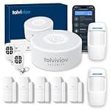tolviviov Home Security System Wireless, DIY Door Alarm Security System, App Alerts, 10-Piece Kit, No Monthly fee, WiFi Alarm, Door Window Motion Sensor, for Safety, Home Security, Kids Safety