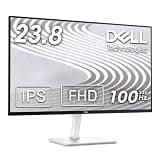 Dell S2425H Monitor - 23.8-inch Full HD (1920x1080) 8Ms 100Hz Display, Integrated 2 x 5W Speakers, 2 x HDMI, 16.7 Million Colors, Tilt Adjustability - Silver (Renewed)