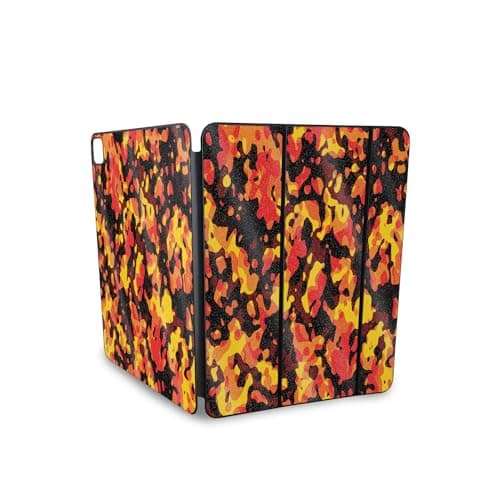 Glossy Glitter Skin Compatible with Apple Smart Folio for iPad Pro 13-inch (M4/M5) 2025 - Warm Modern Camo - Premium 3M Vinyl Protective Decal Cover | Crafted in The USA by MightySkins
