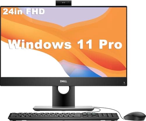 Dell OptiPlex 5480 All-in-One Computer PC, Intel Core i7-10700T (up to 4.5GHz), 16GB RAM, 512GB SSD, 23.8in FHD (1920×1080) AIO Desktop Win 11 (renewed)