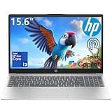 Olialia HP 15.6" Touchscreen Laptop Computer, Customized 8GB/16GB/32GB DDR4 RAM, 256GB/512GB/1TB PCIe SSD, Intel 6-Core Processor, WiFi 6, Bluetooth 5.3, Windows 11 Home