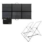 OPTISOLEX 220W Portable Solar Panel Kit | 220W Foldable SolarBag + 2 Pack Adjustable Tilt Solar Panel Bracket | for RV, Camping, and Emergency Use