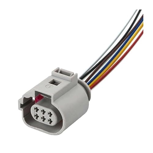 YHKOSXC 1/5/10/20/50 Sets 6 Pin Female Valve Connector Plug with 15cm 18AWG Cable Wire Harness for 1J0973713G 42121200(with line 15cm B,5 Sets)