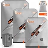 Vacuum Storage Bags with Rechargeable Cordless Pump, Portable Vacuum Seal Bags for Travel luggage Home Organization, Electric Pump Space Saver Compression Bags for Clothes, Blankets, Seasonal Storage