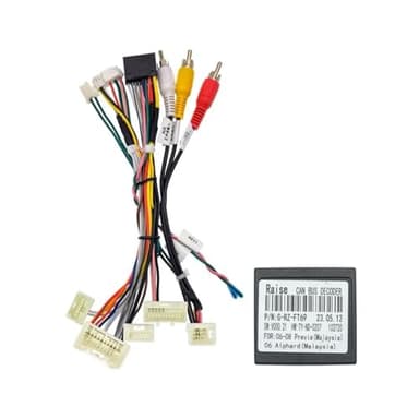 16 PIN Wiring HARNESS CANBUS Decoder FT-RZ-69 Compatible For Toyota Alphard 2002-2008 Previa Estima ACR 50 Tarago 2006-2016 With Amplifier
