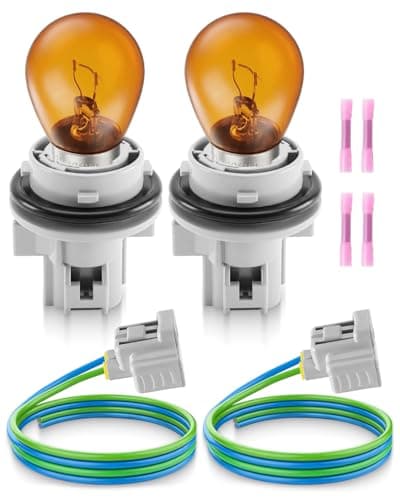 2PCS Turn Signal Light Socket Holder with Wire Harness Connector Fit for Toyota Camry 4Runner Corolla Tacoma Scion tC Replace 90075-99078