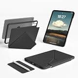 ZOYU Case for iPad Air 11-inch M4/M3/M2 (2026/2025/2024), iPad Air 5th/4th Generation 10.9 inch 2022/2020, Magnetic Slim Multi-Angle Stand Cover with Detachable Clasp Pencil Holder, Black