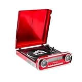 VICTOR RHRP-3000 Woodward 7-in-1 Turntable Music Center with AudioStream, 3-Speed Vinyl Player, Bluetooth 5.1 in/Out, FM Radio, USB Recording & Playback, Built-in Speakers, RCA Out