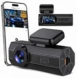 Dash Cam, 2.5K Dash Cam Front, VEEMENT Dash Camera for Cars, 1440P Car Dash Camera with APP, WiFi Dash Cams with WDR Night Vision, 24/7 Parking Monitor Dashcam, 160°Wide, G-Sensor, Mini Car Camera