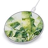 Banana Leaves Wireless Charger Magnetic Phone Induction Charger 10w Fast Wireless Charging Station Compatible with iPhone 17 16 15 14 13 12 Pro Max Samsung Galaxy S25 S24 S23